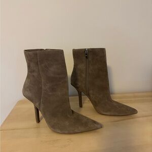 Marc Fisher Tan Suede High Heeled Boots